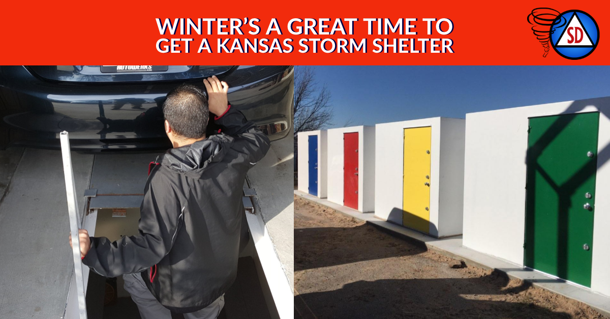 Winter’s a Great Time to Get a Kansas Storm Shelter