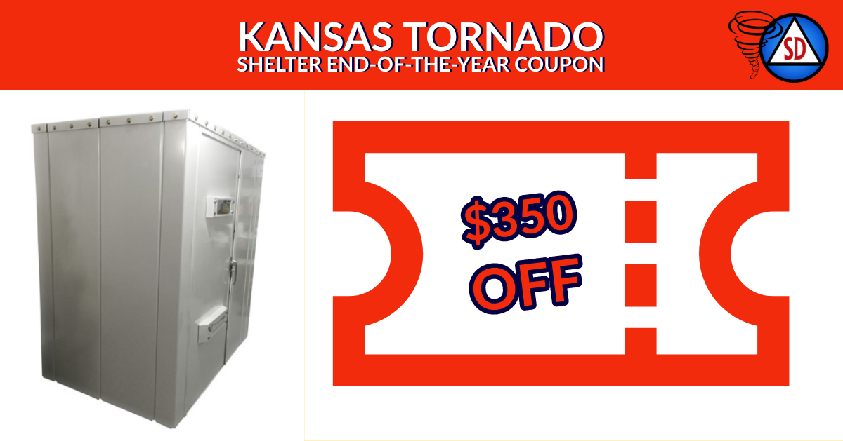 Kansas Tornado Shelter End-of-the-Year Coupon